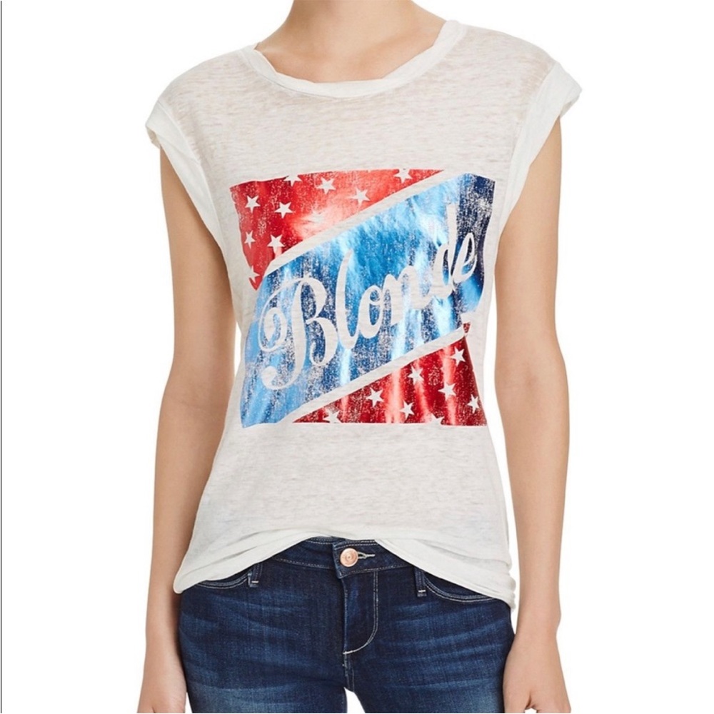 Pam & Gela American Blonde Burnout Muscle Tee
